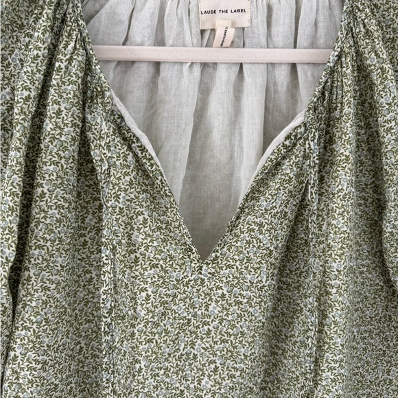 Elegant Green Floral Dress - Picture 5 of 5